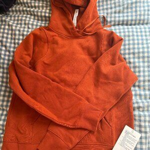 NWT Lululemon Relaxed-Fit Fleece Burnt Orange hoodie